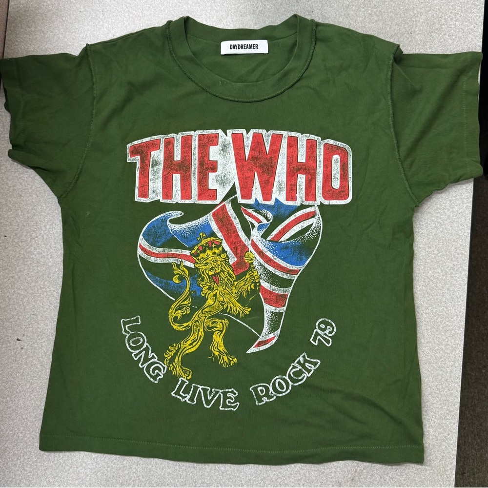 Daydreamer Women’s Green “The Who”Graphic Tee